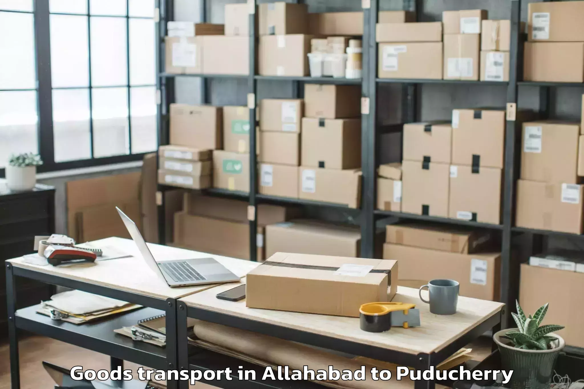 Expert Allahabad to Pondicherry University Goods Transport